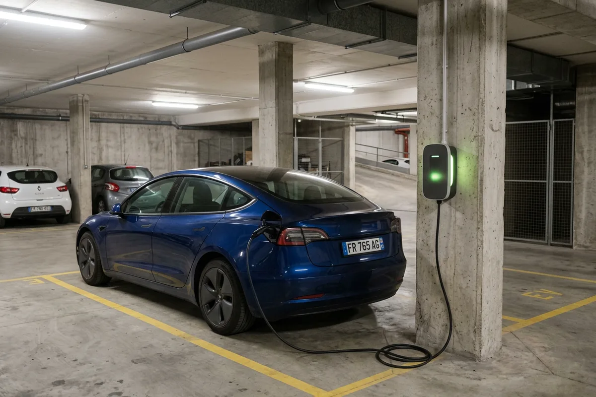 Pose d'une wallbox connectée dans une copropriété résidentielle à Offekerque