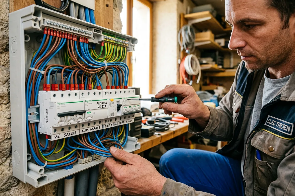 Raccordement électrique sécurisé d'une borne de recharge électrique à Plappeville